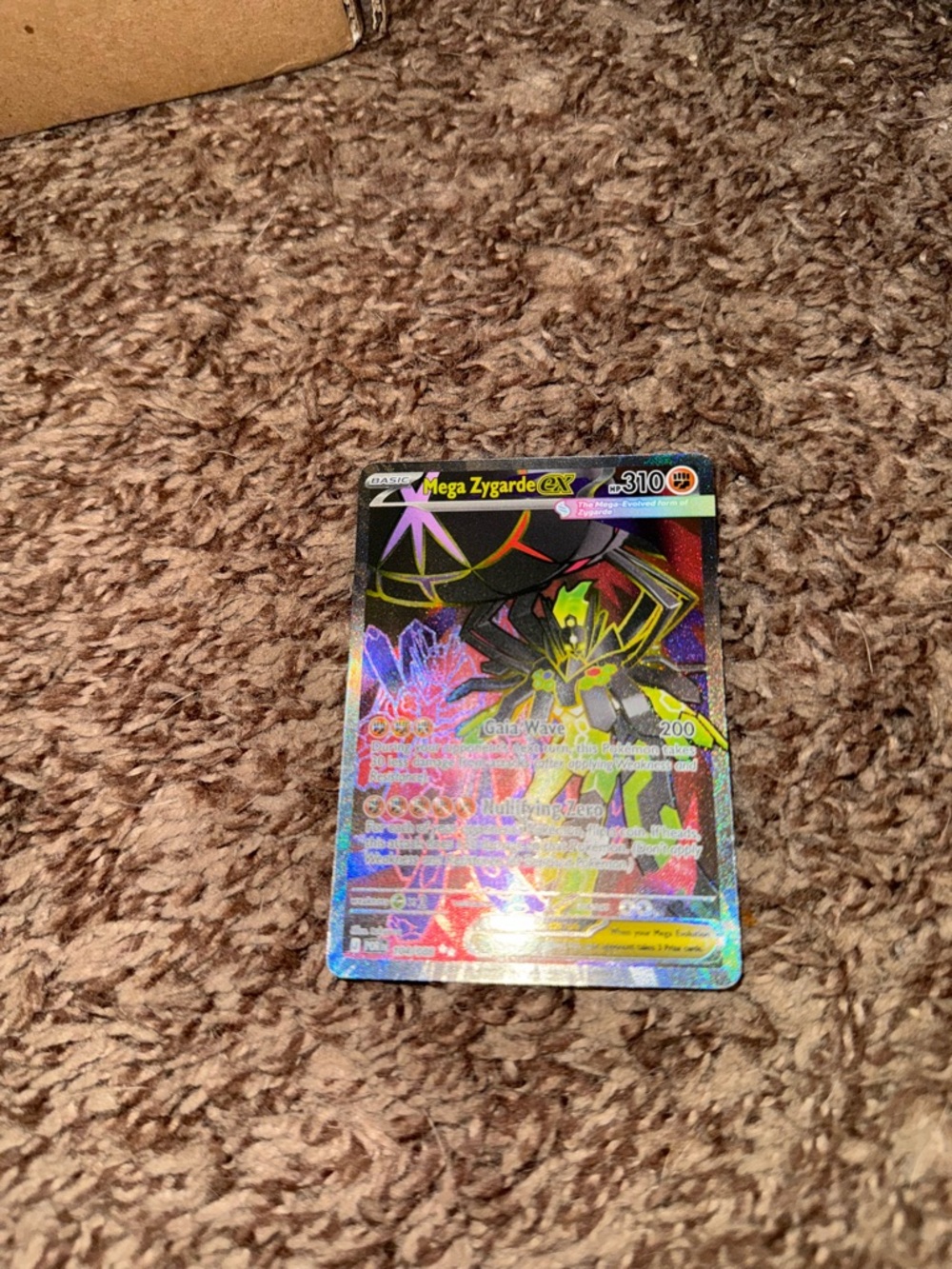 Mega Zygarde Ex 104/088 secret rare Pokemon card